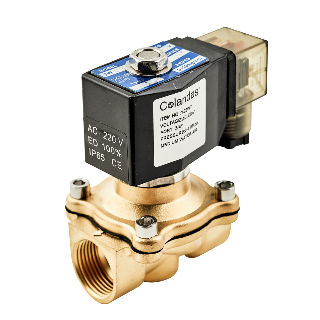 SOLINOIE 220V. (Jaco) แบบเกลียว 6 หุน ทองเหลือง /SV220B6